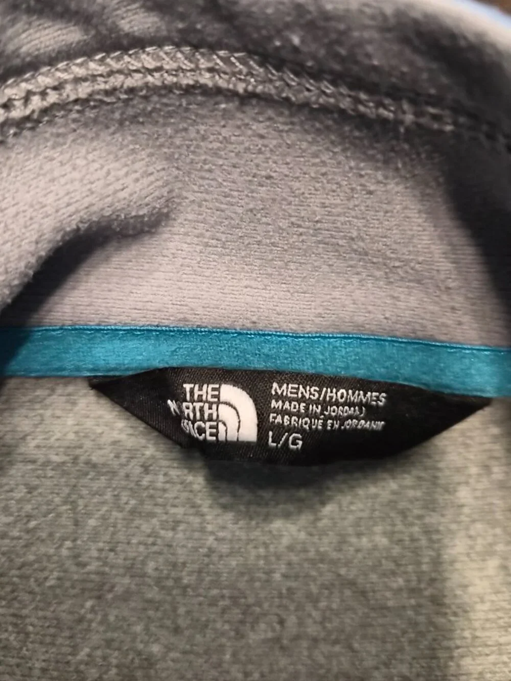 The North Face Men’s 1/4 Zip Pullover Jacket Size Large Gray Blue Gorpcore G196